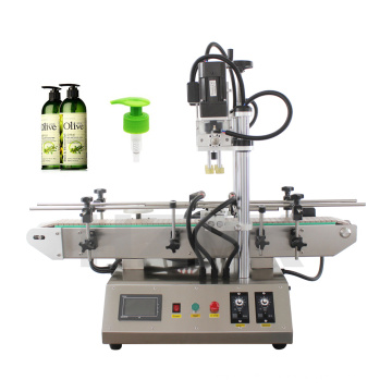 HZPK automatic 30ml vial plastic glass water perfume pet bottle screw cap press sealing closing packing capping machine price